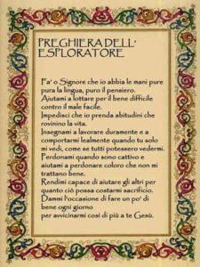Preghiera dell'Esploratore